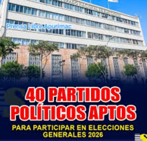 Los partidos dejarían de figurar en el ROP recién desde enero del 2027.